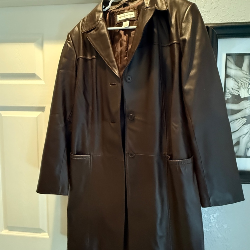 Preston & York Dark Brown Leather Jacket